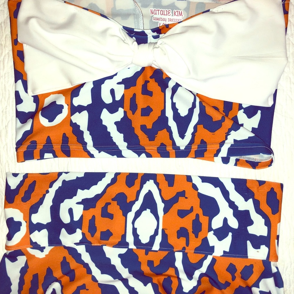 Two piece crop top and matching skirt